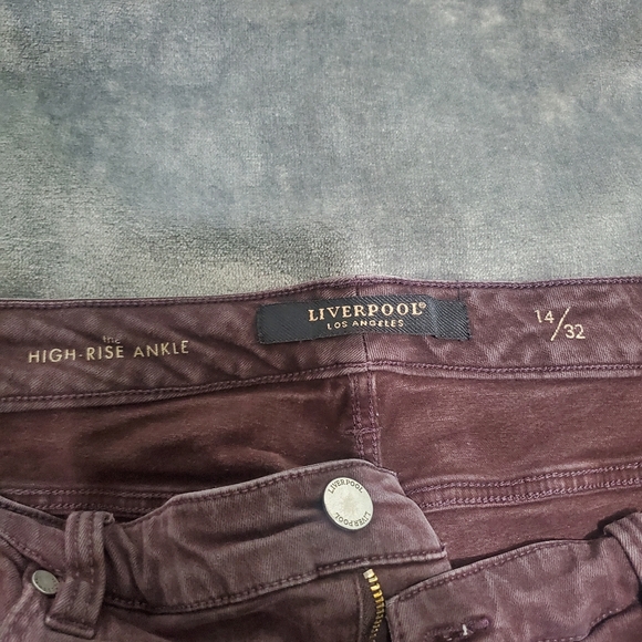 Liverpool Women's Dark Burgundy Skinny Jeans - Picture 2 of 4
